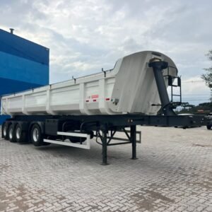 Carreta 4 Eixo Basculante Rossetti 2024/25 Branca Caçamba 30 m3